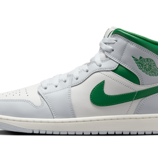 Jordan 1 Mid "White Pure Platinum Pine Green" DQ8426 142