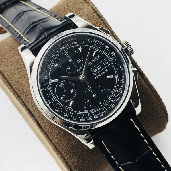 Longines Classic Series Watch Diameter: 40*13mm Model: P1800 Rose Gold Black