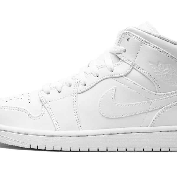Air Jordan 1 Mid "Triple White" 554724 136