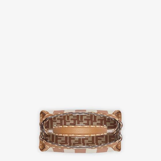 Fendi Peekaboo Mini Brown leather and macramé bag