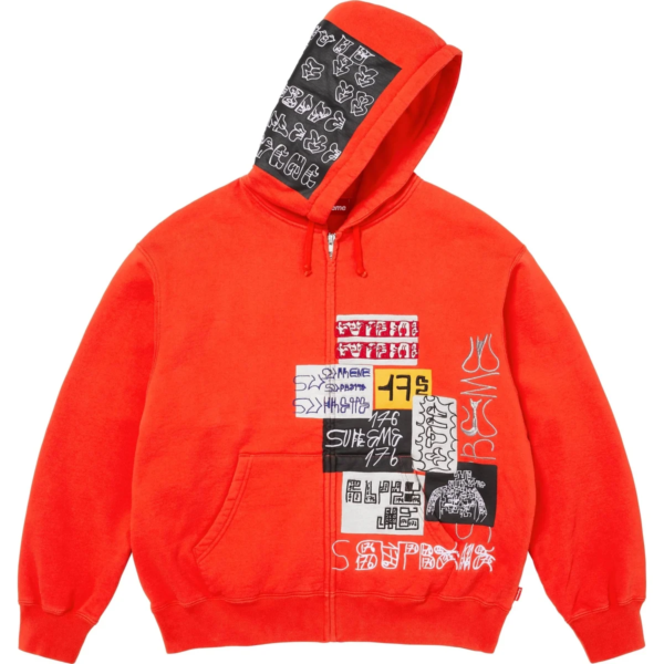 176 Zip Up Hooded Sweatshirt "FW25 - Bright Orange" SU26631