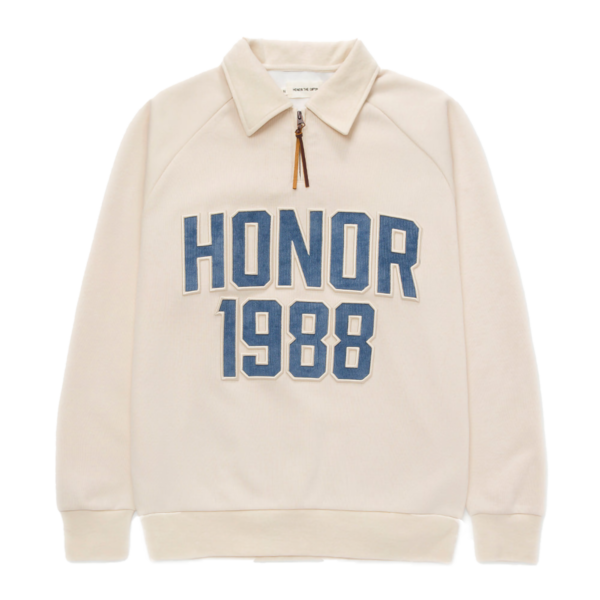 1988 Quarter Zip Pullover "White" HTG240333