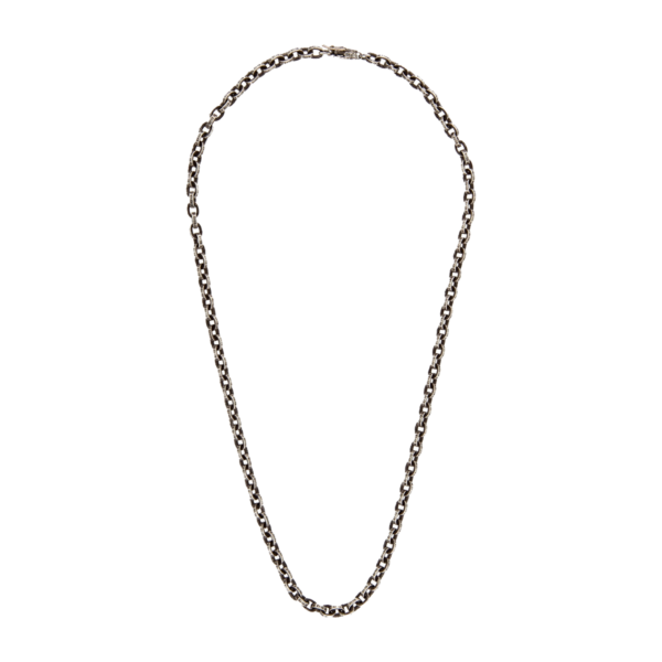 18" Paper Chain Necklace "Silver" CHRM0324